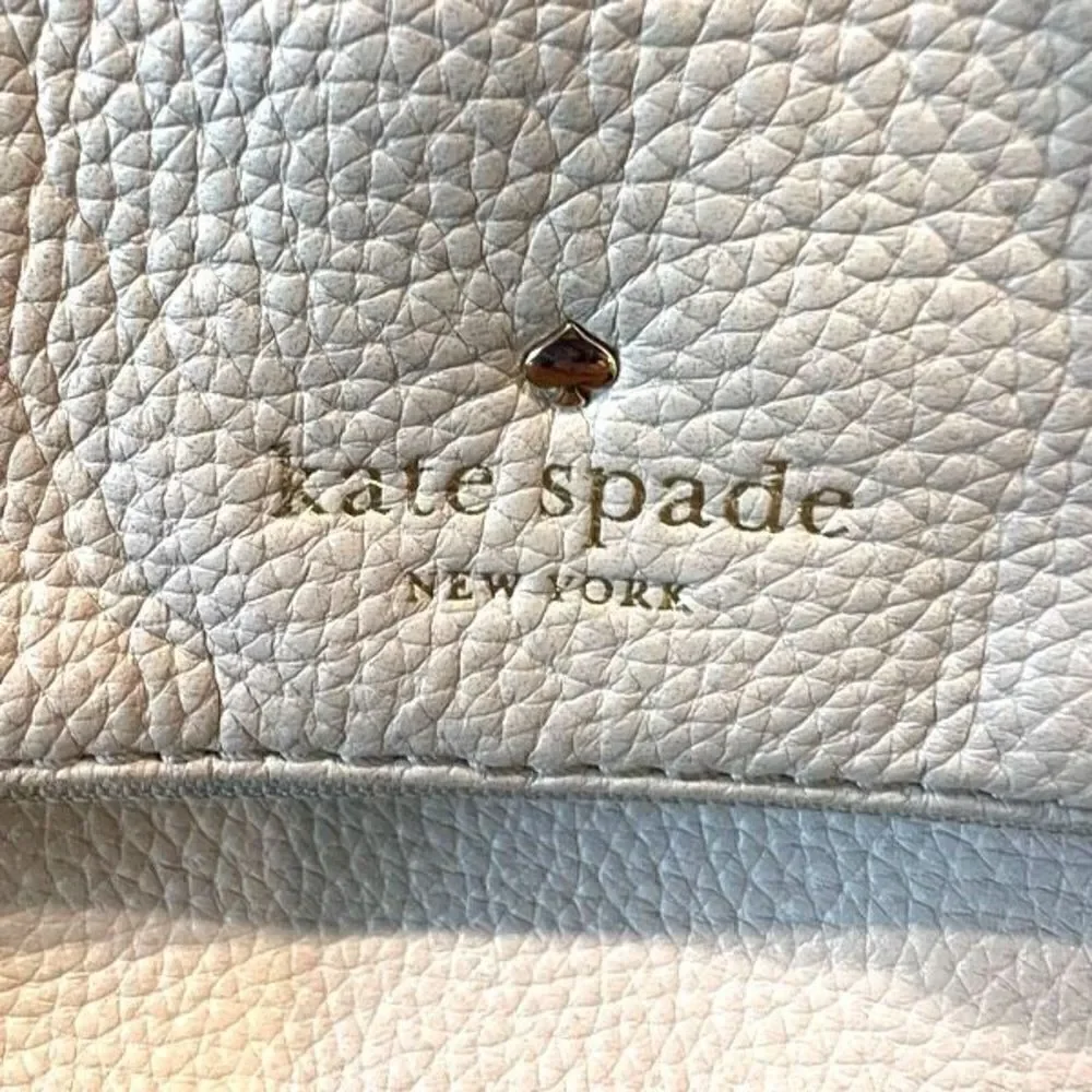 Kate Spade Cobble Hill Small Leather Toddy Satchel Purse Bag Crossbody Cream
